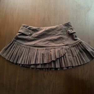Forever 21 GREY Pleated Mini Skirt